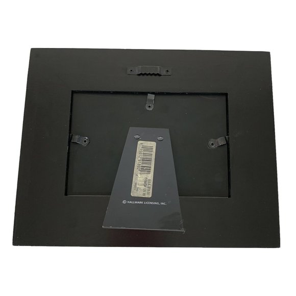 One Crazy Family Photo Black Frame Tabletop Fits 4"x6" Picture Silver Plate - Picture 4 of 12